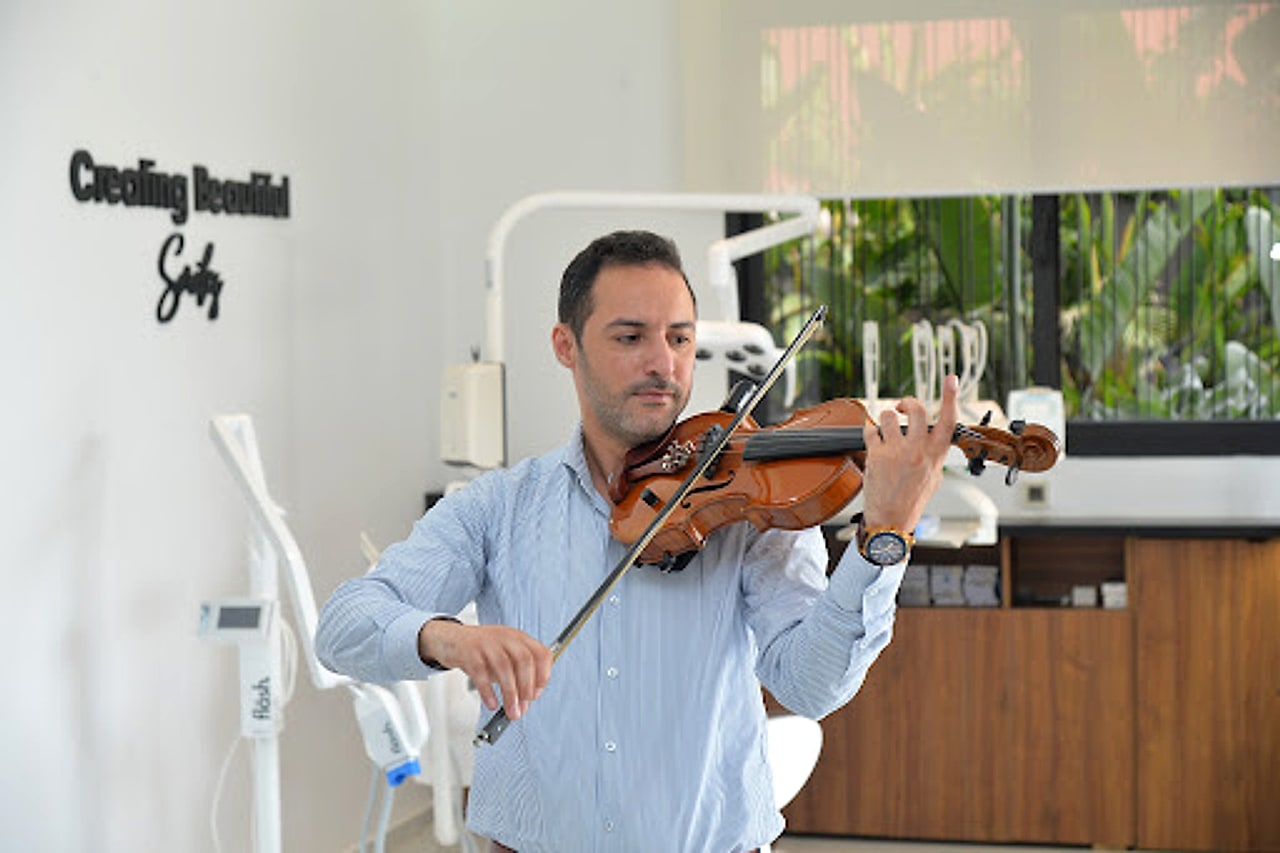 Violoniste, l'expérience patient apaisante